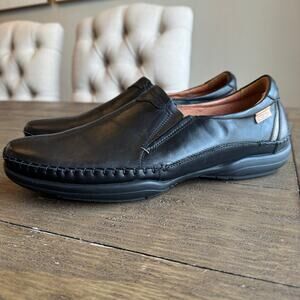Pikolinos San Telmo Men's Slip On Loafers Leather Casual EU 43 US 9-9.5 Black
